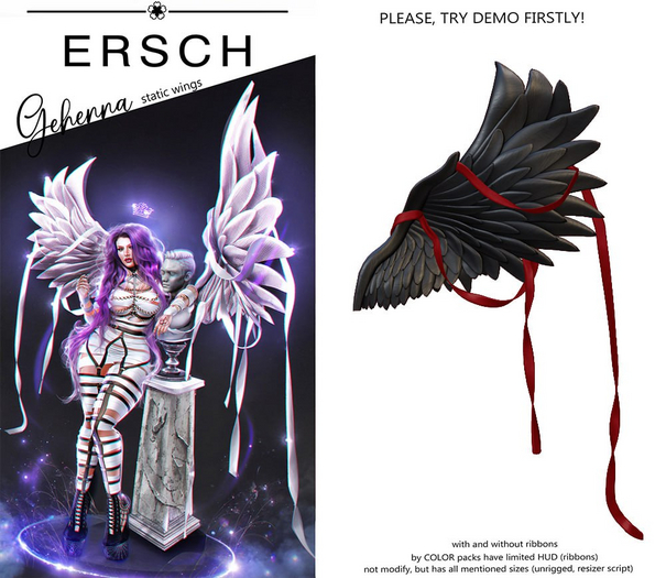 ERSCH - Gehenna Wings -black-