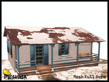 Meshuga Old Snowy Cabin Backdrop FULL PERM MESH