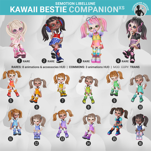 2. SEmotion Libellune Kawaii Bestie XS Companion RARE