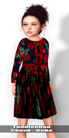 !!! Revna !!! 680 Girl Dress Red Roses