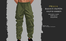 Praga Baggy Pants - Olive Green