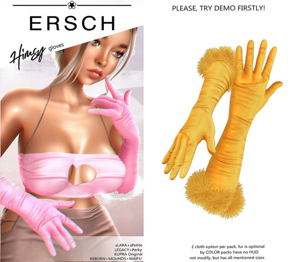 ERSCH - Himsy gloves -yellow-