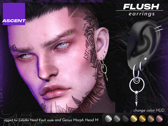 ASCENT - Flush Earrings (Genus Morph + Lel EvoX M)