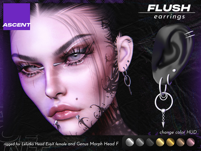 ASCENT - Flush Earrings (Genus Morph + Lel EvoX F)