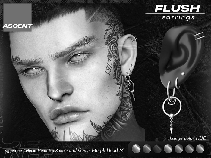 ASCENT - DEMO Flush Earrings (Genus Morph + Lel EvoX M)