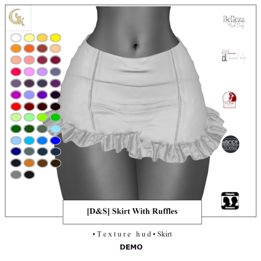 [D&S] Skirt With Ruffles Demo