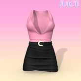 Pink Black Swirl Dress Maitreya