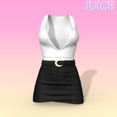 White Black Swirl Dress Maitreya