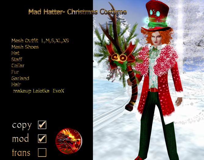 Mad Hatter- Christmas Costume