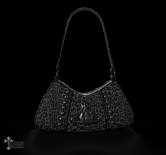 V/ VINTAGE SHOULDER BAG - LEOPARD