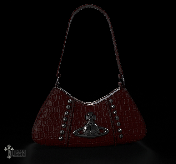 V/ VINTAGE SHOULDER BAG - BLOOD