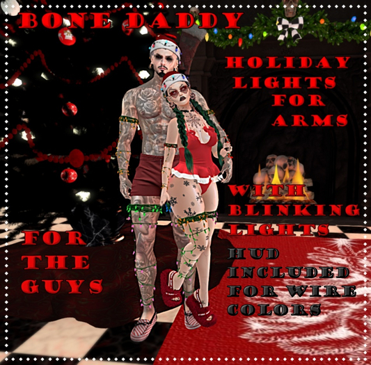 Bone Daddy~Mens Holiday Arm lights
