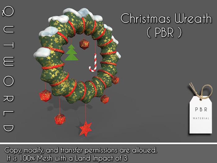 .::QUTWORLD Christmas Wreath_PBR::.FP 
