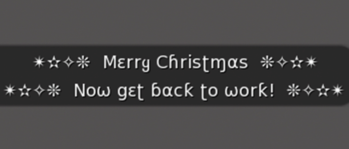 :: MG ::  Merry Christmas... Now Get Back To Work! - Gesture