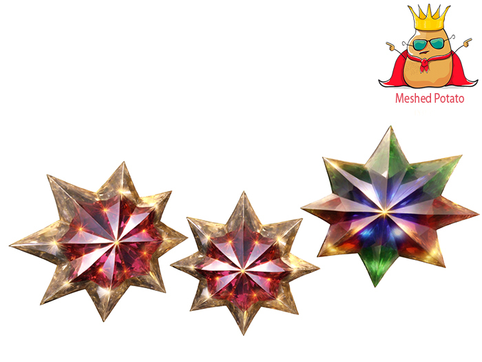 Meshed Potato - Christmas Star  Full Perm
