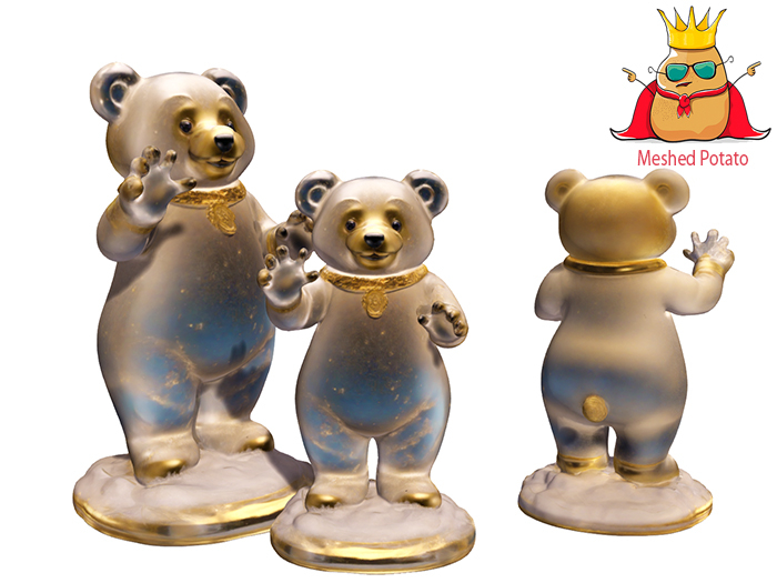 Meshed Potato - Frozen Bear Figurine Full Perm