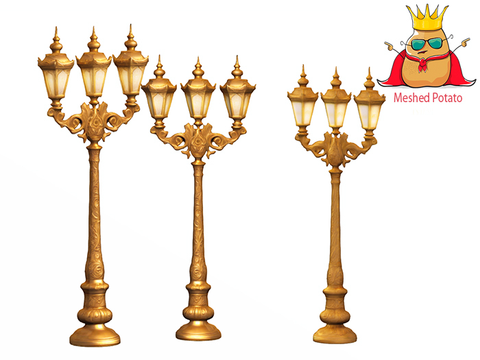 Meshed Potato - Golden Lamp Post Full Perm