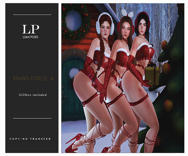 Luan Poses Xmas Girls 4