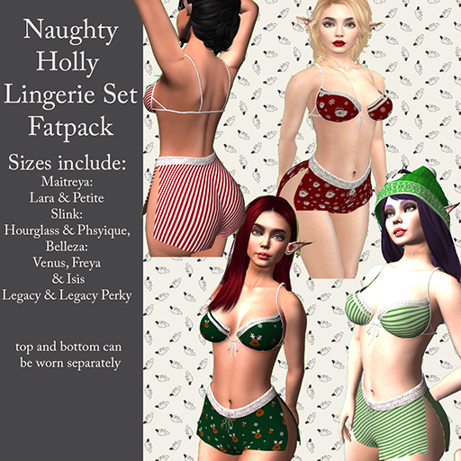 L&P Naughty Holly Lingerie-Rudy~Rez Me Please