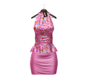 Pink Christmas Amy Dress Maitreya Petite
