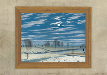 Winter Scene in Moonlight (PBR 2k)