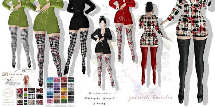 {GH} Dreamer Thigh High Holiday Boots
