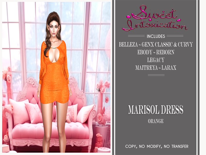 ::Sweet Intoxication:: Marisol Dress - Orange