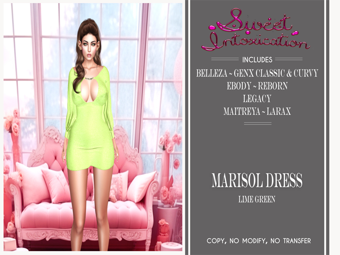 ::Sweet Intoxication:: Marisol Dress - Lime Green