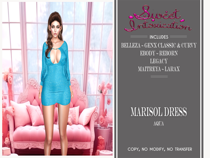 ::Sweet Intoxication:: Marisol Dress - Aqua