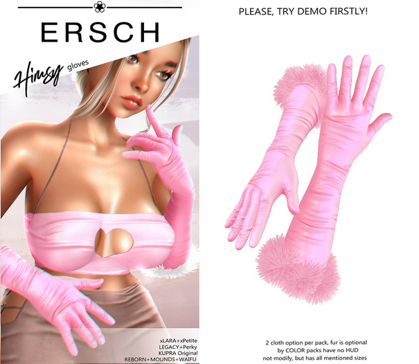 ERSCH - Himsy gloves -pink-
