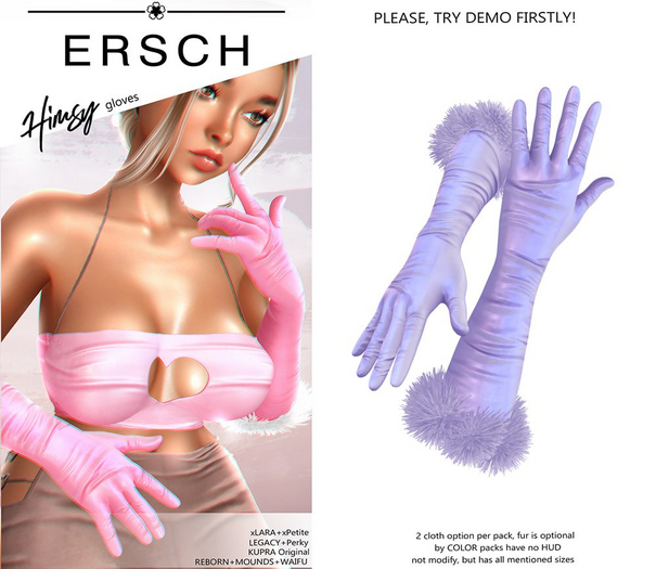 ERSCH - Himsy gloves -lilac-