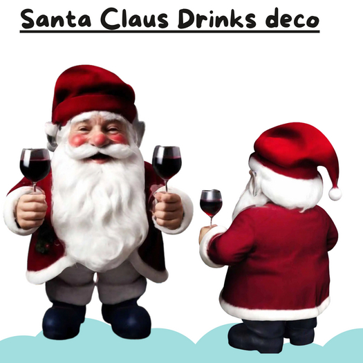 (AL) Santa Claus Drinks deco