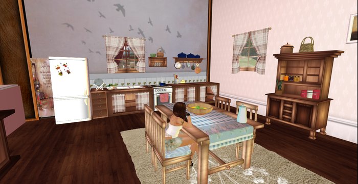 Country kitchen-Cleo Design.