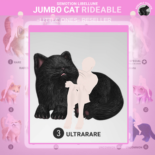 SEmotion Libellune Jumbo Cat Rideable ULTRARARE 03