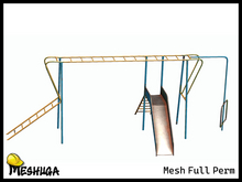 Meshuga Old Kids Playground - Climber & Slide FULL PERM MESH
