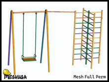 Meshuga Old Kids Playground - Climber & Swing FULL PERM MESH