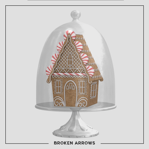 BROKEN ARROWS - Candy Christmas - Gingerbread House - Red