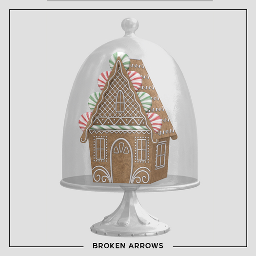 BROKEN ARROWS - Candy Christmas - Gingerbread House - Red & Green