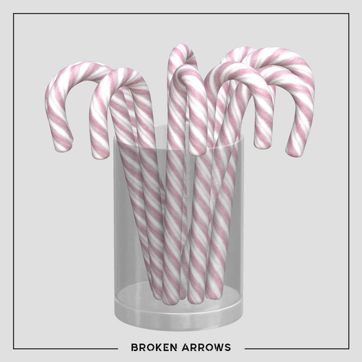 BROKEN ARROWS - Candy Christmas - Candy Cane - Pink 