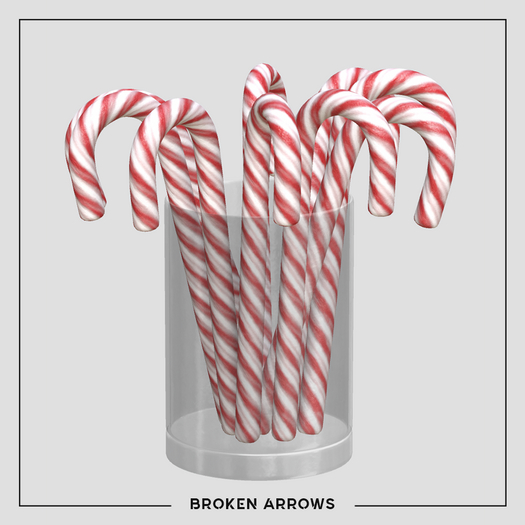 BROKEN ARROWS - Candy Christmas - Candy Cane - Red 