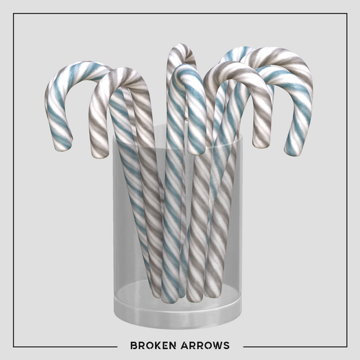 BROKEN ARROWS - Candy Christmas - Candy Cane - Blue