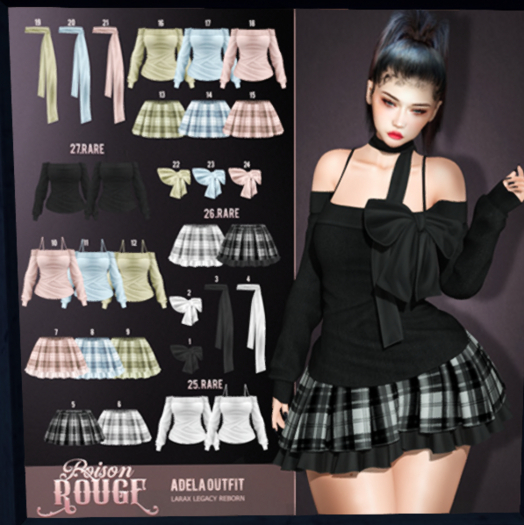 25. POISON ROUGE Adela Wool Sweaters White Legacy RARE