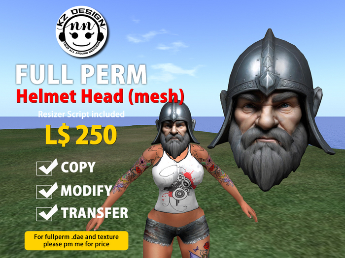 (Boxed) Fullperm KZ Helmet Head