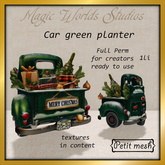 MW car green planter