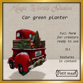 MW car red planter