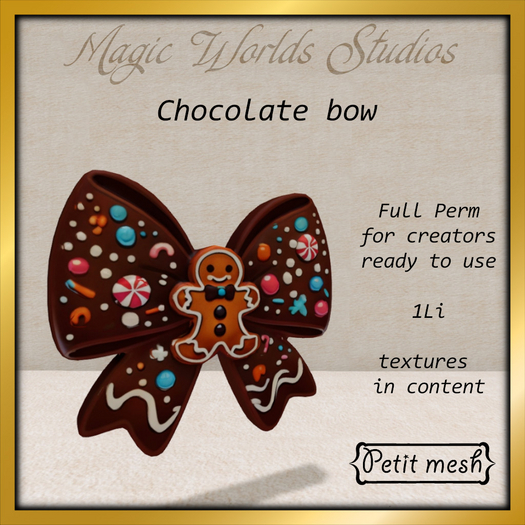 MW chocolate bow