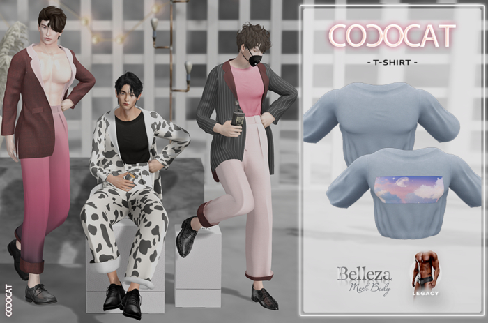 .cococat. T-shirt (Blue)