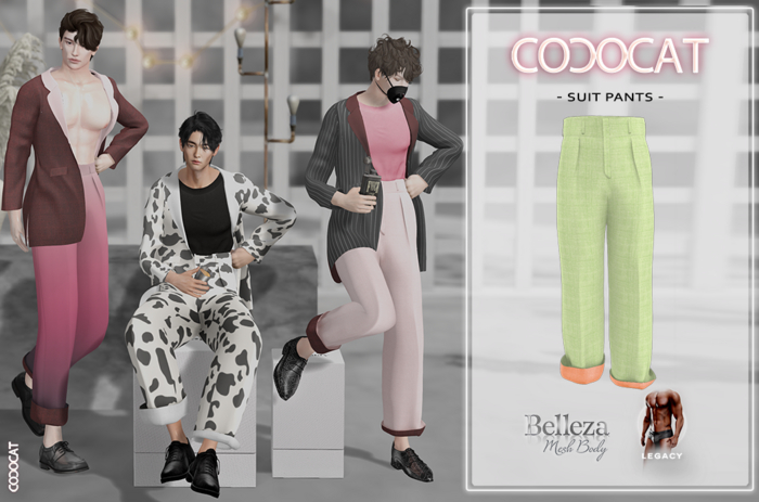 .cococat. Suit Pants (Tea)