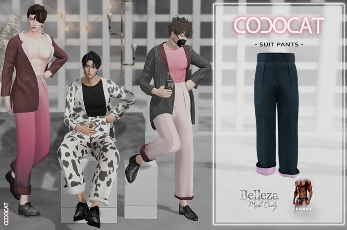 .cococat. Suit Pants (Navy)