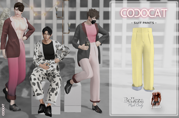 .cococat. Suit Pants (Lemon)